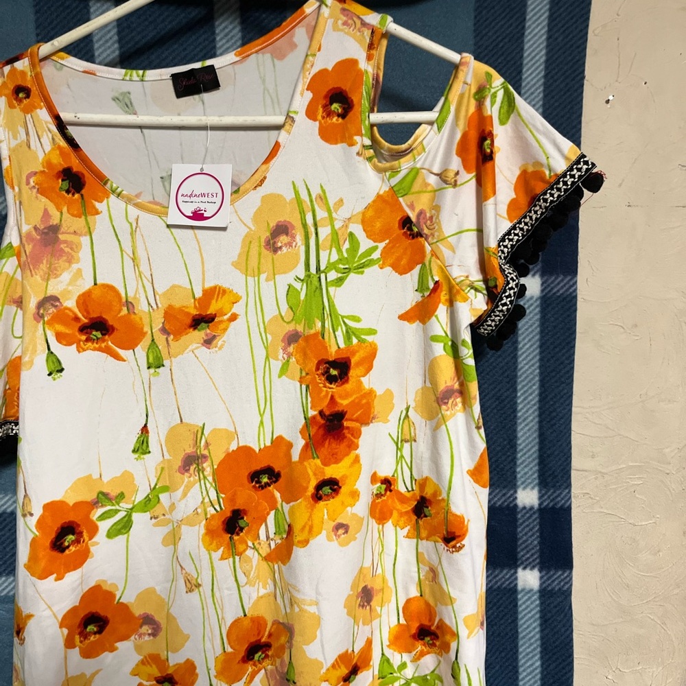 Colorful Floral Women's Top